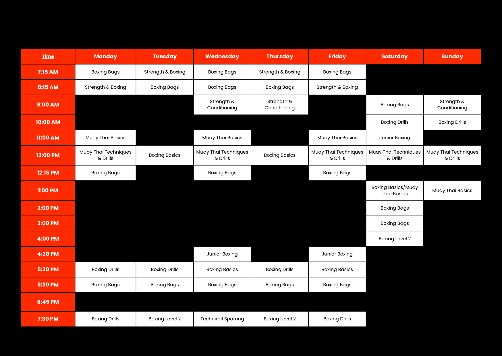 The Ring Orchard Schedule 17 February 2025 - CURRENT