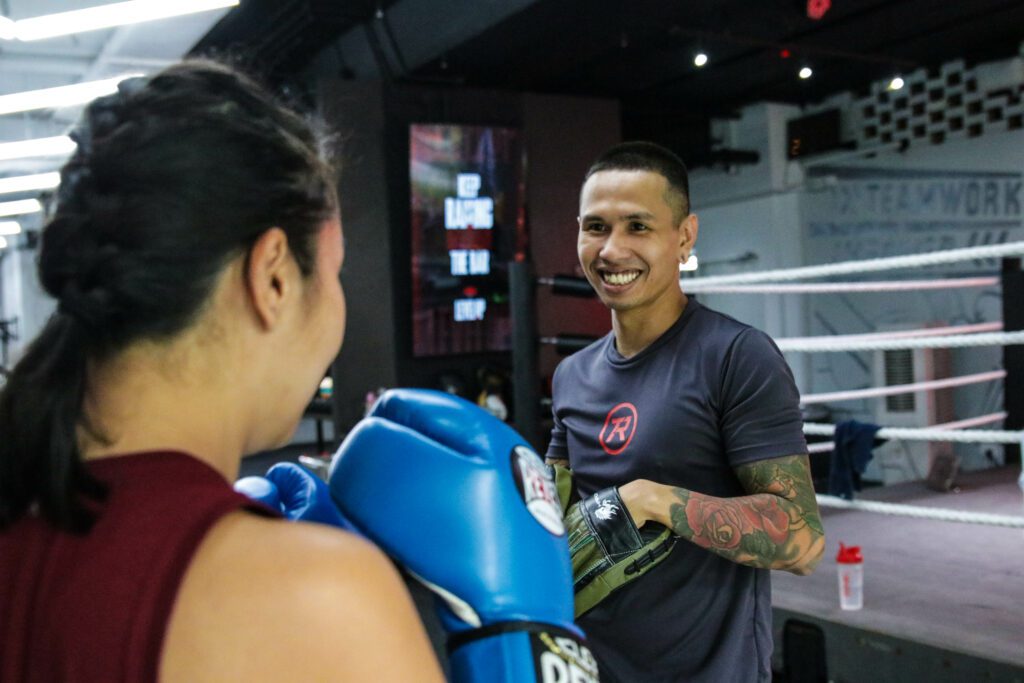 hardy personal training boxing the ring